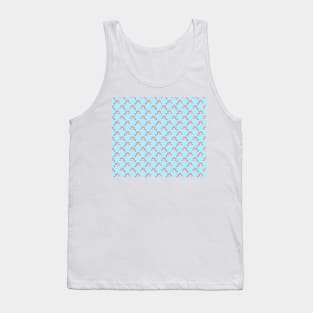 Axolotl and Little Sloth Pattern Tank Top